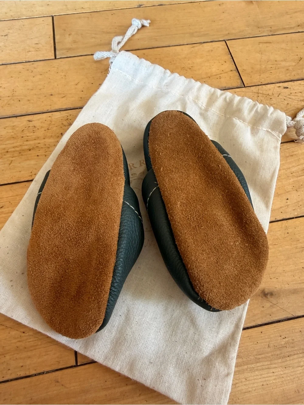 Starry Knight Baby Shoes. Soft Leather Kids Shoes SIZE 3 - Dark Green